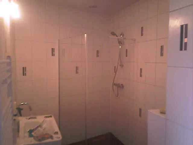 Tegelwerk in de badkamer