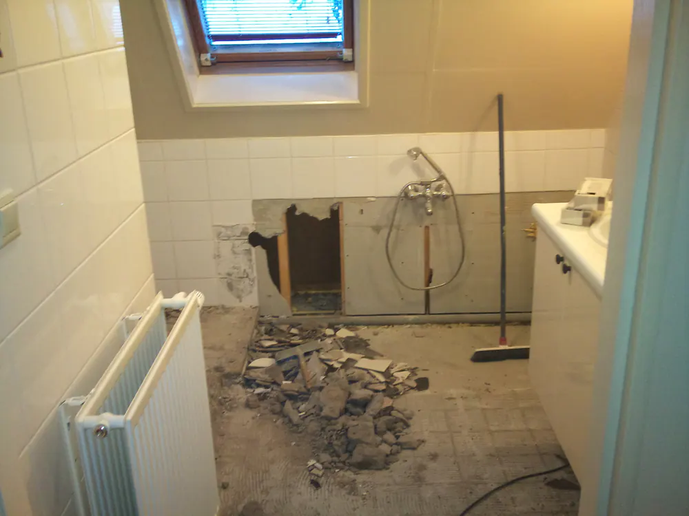 Badkamer voor de verbouwing